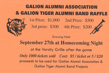 2012 Galion Alumni Association Raffle