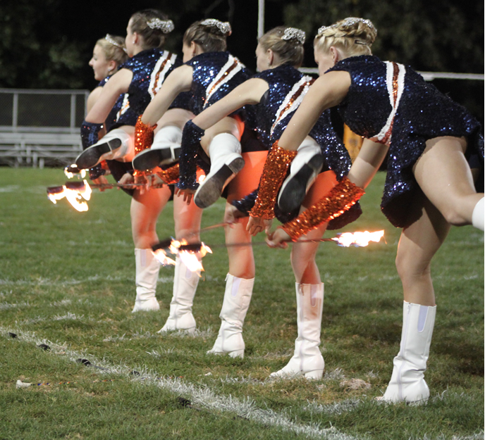 Majorettes and Fire